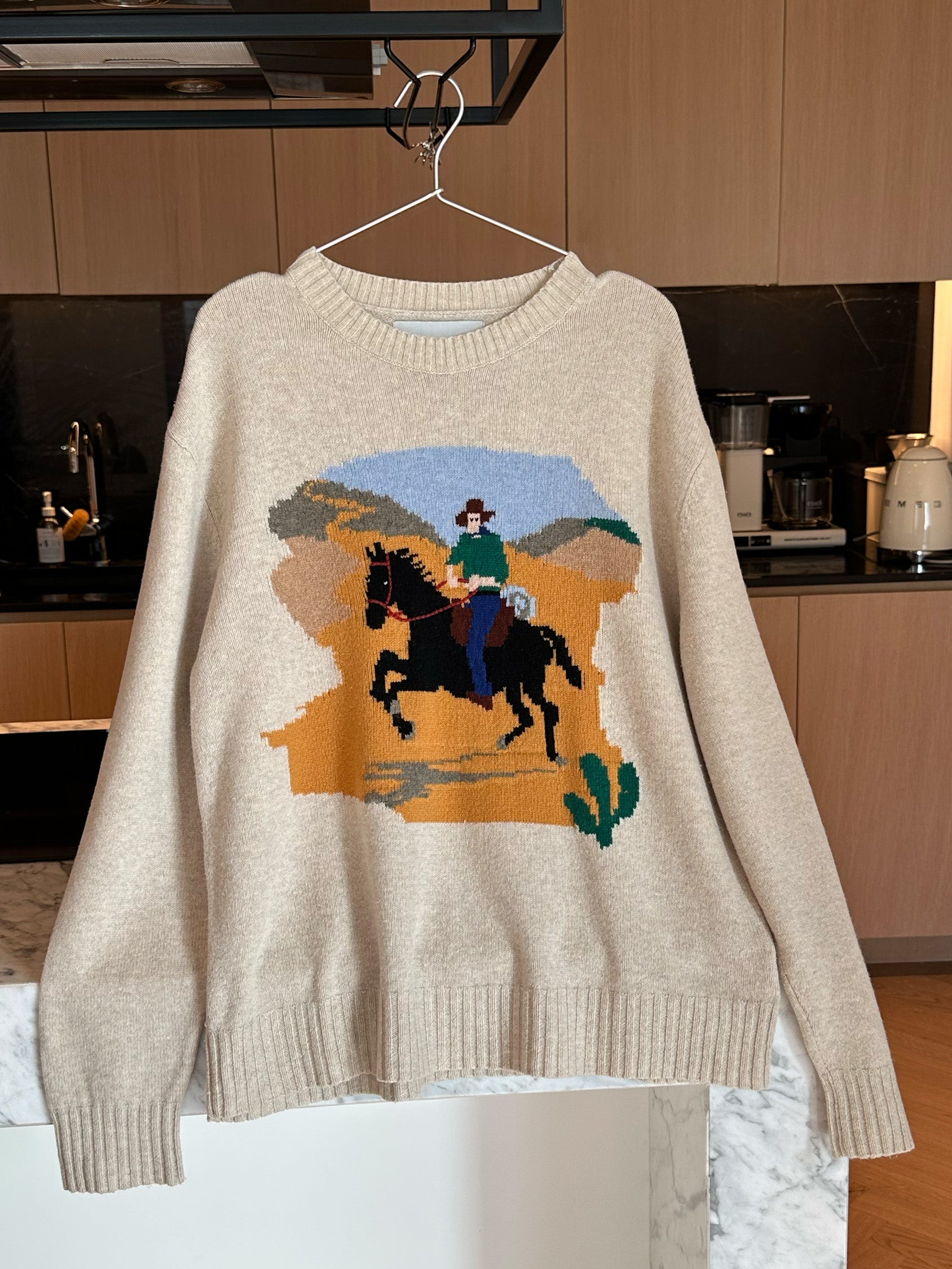 BODE Cowboy Graphic Knit Sweater