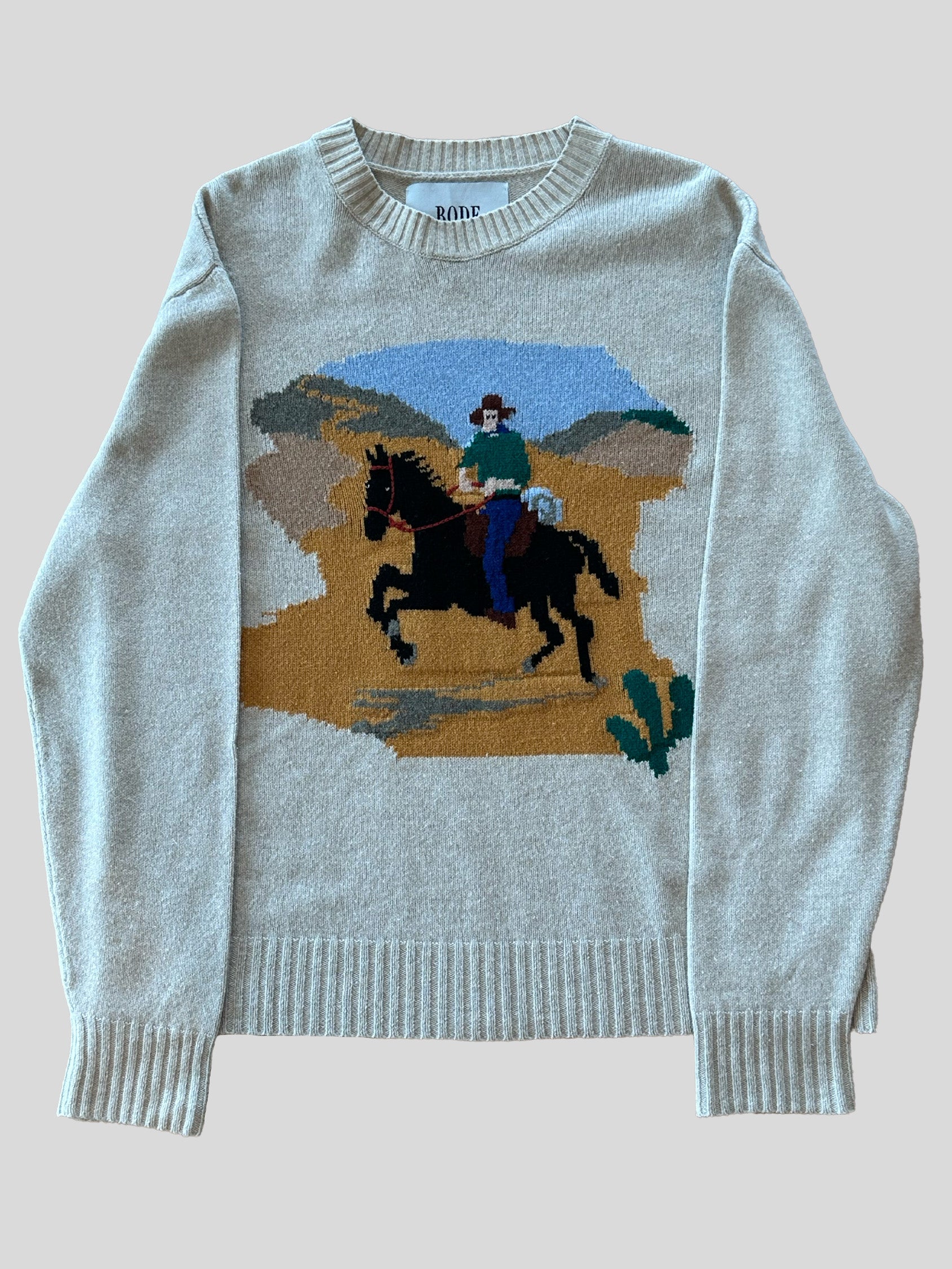 BODE Cowboy Graphic Knit Sweater