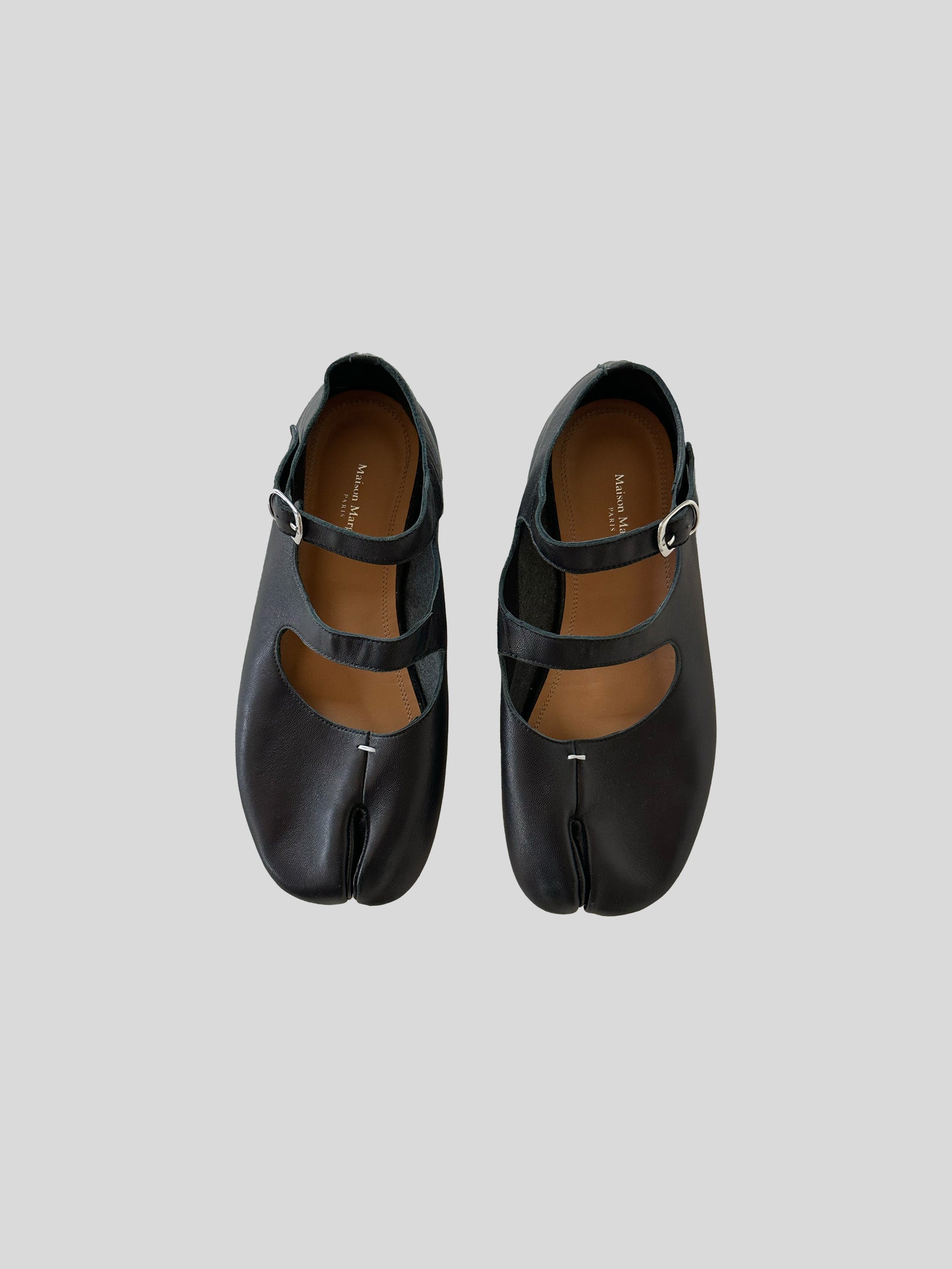 Maison Margiela Tabi Ballerinas – Black Calfskin