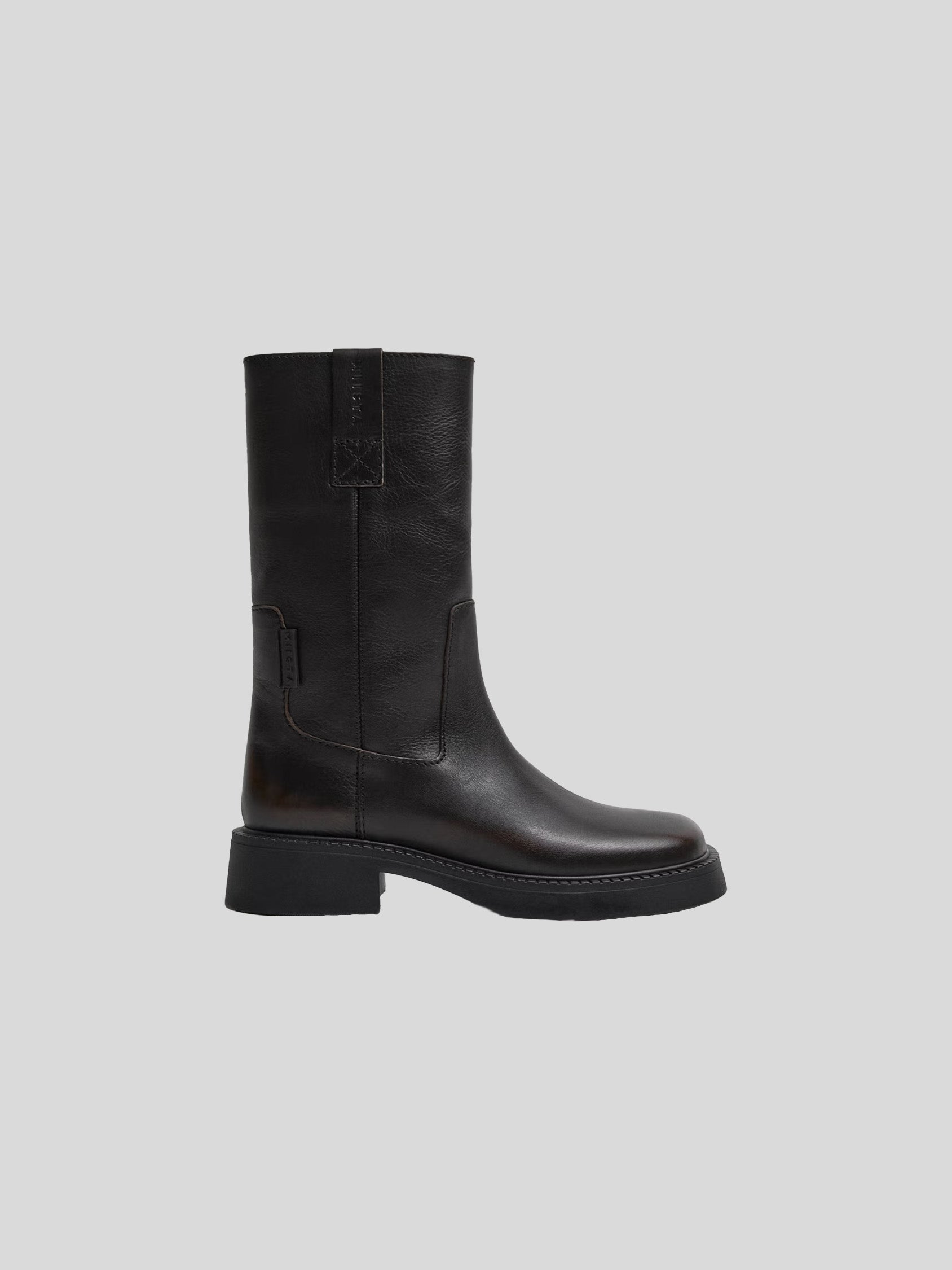 Miista Aron Leather Boots – Brown