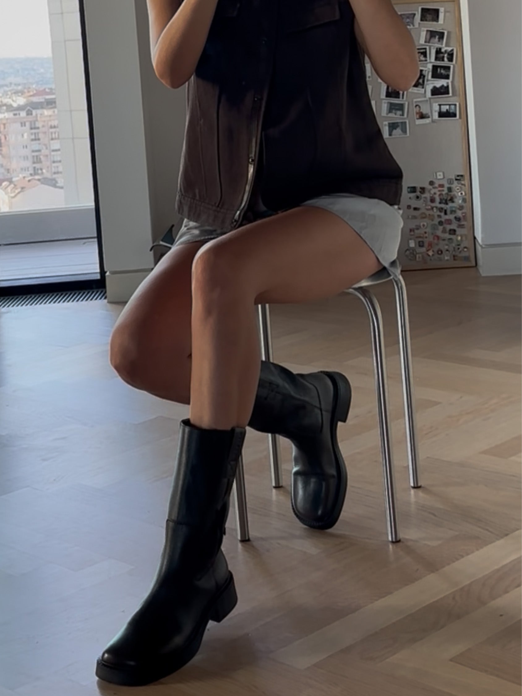 Miista Aron Leather Boots – Brown